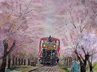 嵐電の花電車