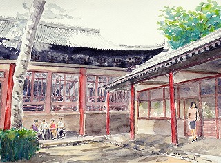 四合院　中国建築